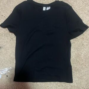 Black Cropped Tee